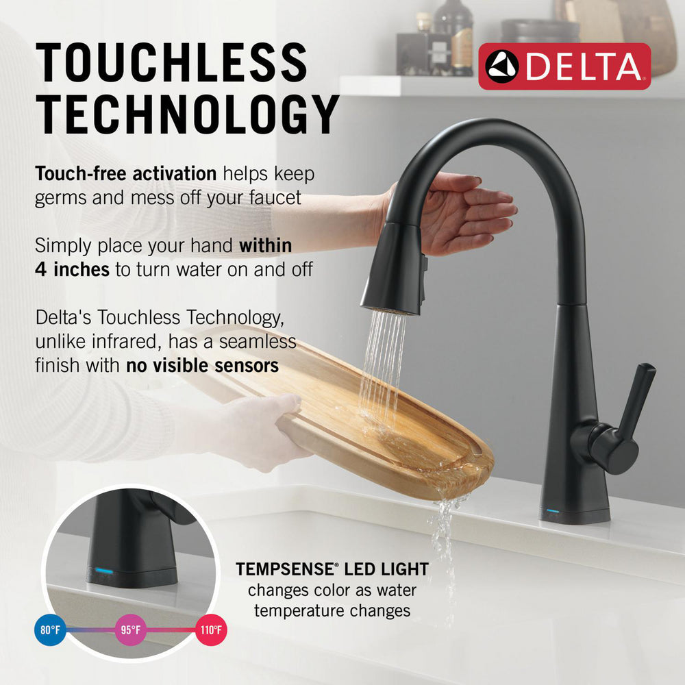 Delta Lenta Touchless Pull-Down Kitchen Faucet