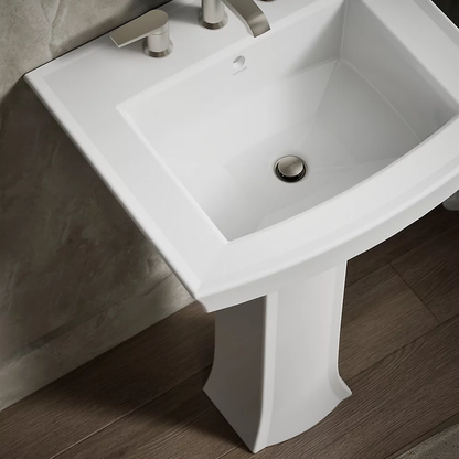 Kohler Archer 24" Rectangular Pedestal Bathroom Sink