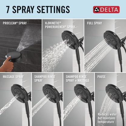 Delta T17245 Bonacci 17 Series Shower Trim with In2ition Shower Head