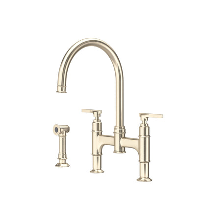 Perrin & Rowe Southbank Bridge Kitchen Faucet With Side Spray