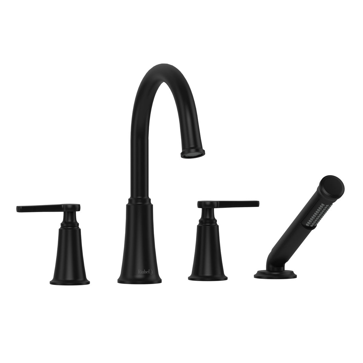 Riobel Momenti 4-Hole Deck Mount Tub Filler With C-Spout - MMRD12J