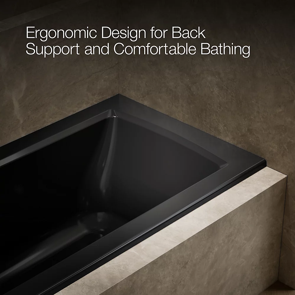 Kohler Archer 60" x 30" Alcove Bath, Right Drain