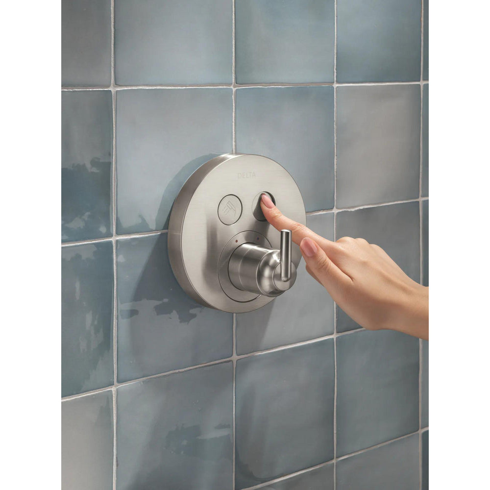 Delta Trinsic SelectChoice Round Contemporary Push-Button Shower Trim - T37T259