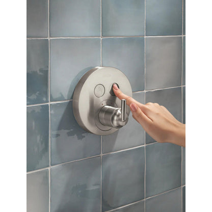 Delta Trinsic SelectChoice Round Contemporary Push-Button Shower Trim - T37T259