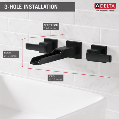 Delta T3568LF Ara Wall-Mount Bathroom Faucet Trim
