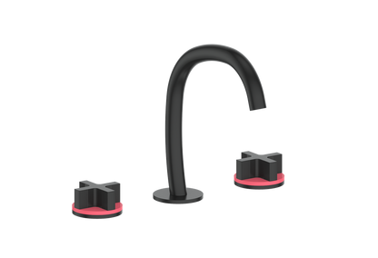 Vogt Mond 8" C.C. Lavatory Faucet With Pop-Up Drain - Cross Handle - BF.M3.1331