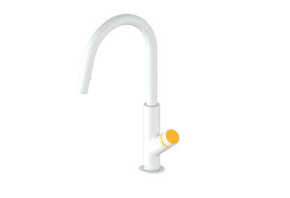 Vogt Mond 16" Kitchen Faucet in Matte White, KF.16M1.1504.MW