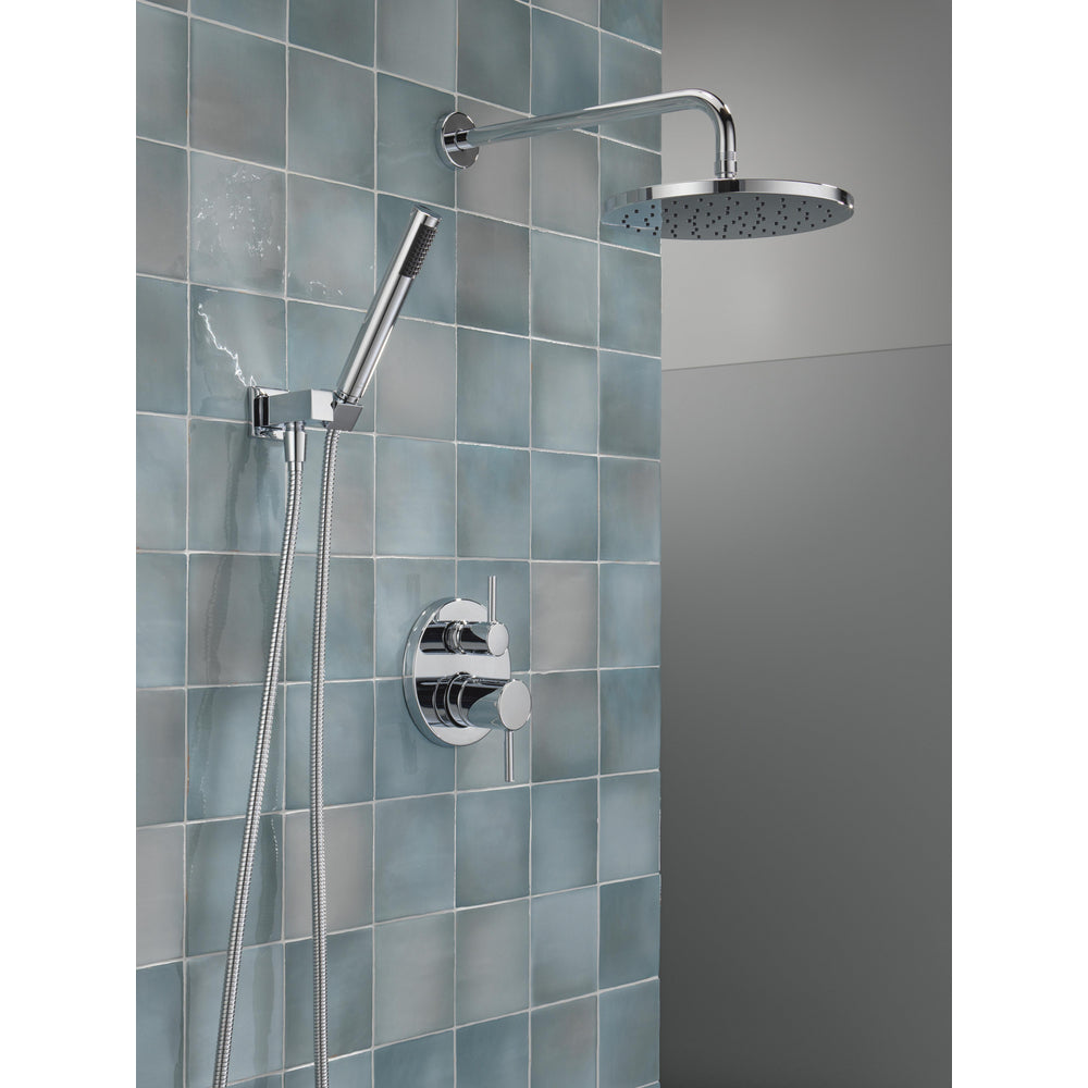Delta T342702 Modern Cylindrical Raincan Shower Trim with Hand Shower