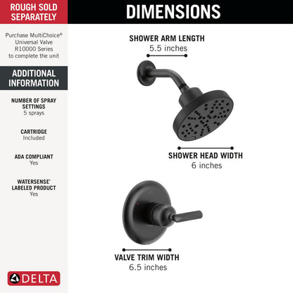 Delta T14245 Bonacci 14 Series Shower Trim