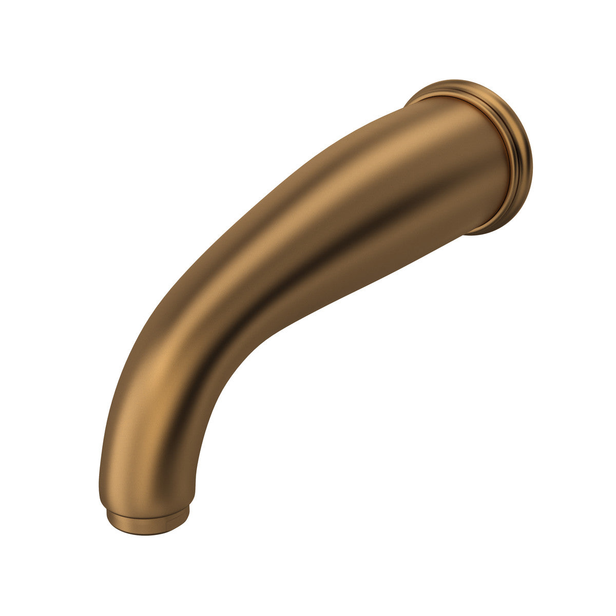 Perrin & Rowe Edwardian 8 1/4 Inch Wall Mount Bathtub Spout with C-Spout