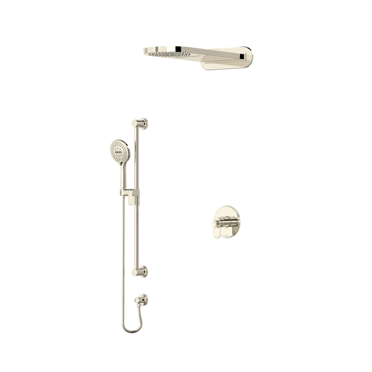 Riobel Arca 3-Way Coaxial System Thermostatic/Pressure Balance Kit - 2745