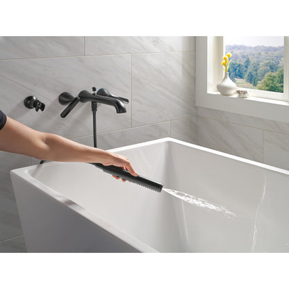 Delta Bonacci Two Handle Wall Mount Tub Filler Trim with Hand Shower - T5745