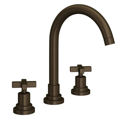 Rohl Lombardia Widespread Lavatory Faucet With C-Spout & Cross Handles - A2208XM-2
