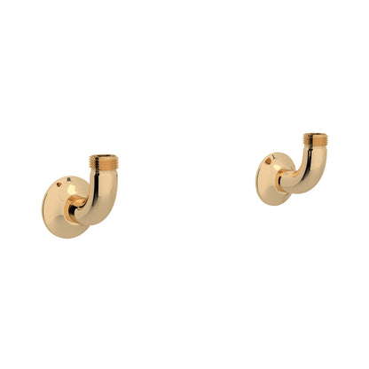 Perrin & Rowe Georgian Era Bridge Kitchen Faucet Wall Unions - U.6792