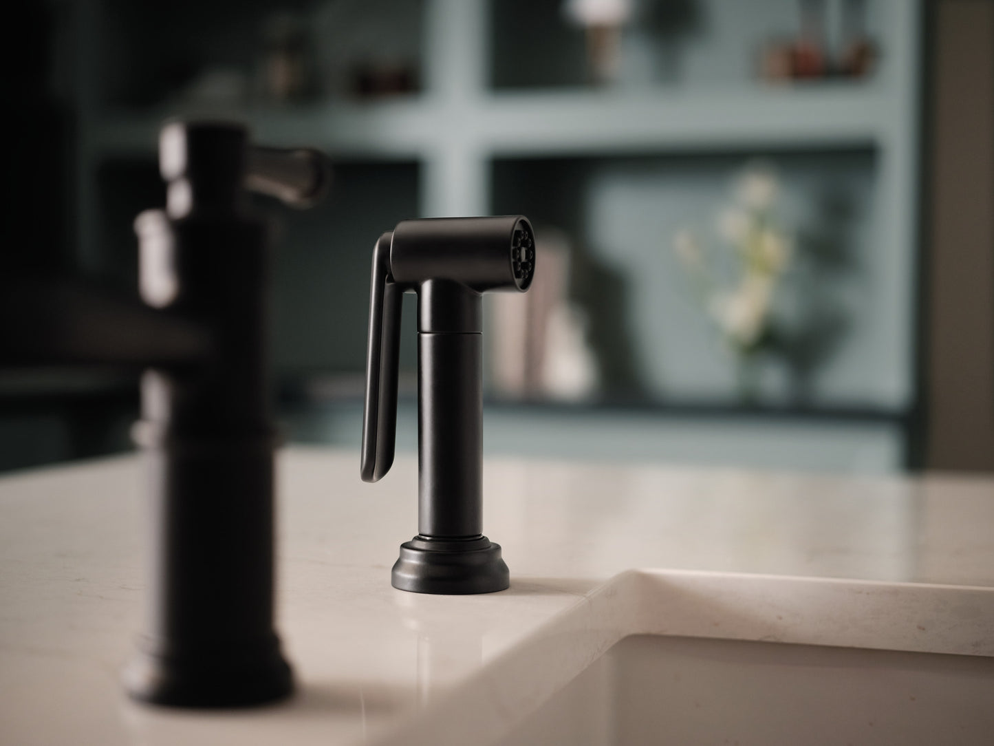 Brizo Artesso Bridge Faucet With Side Sprayer - 62525LF
