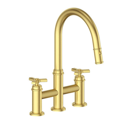 Vogt Zehn Bridge Kitchen Faucet, KF.17ZN.1312 With 3-Spoke Handle