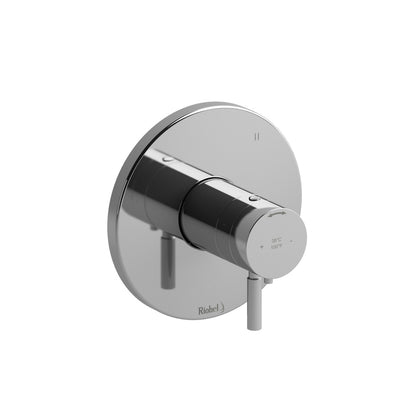 Riobel Riu 1/2" Thermostatic & Pressure Balance Trim With Up To 5 Functions, Plain Handles