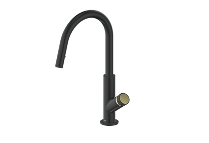 Vogt Mond 16" Kitchen Faucet in Matte Black, KF.16M1.1504.MB