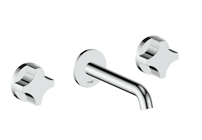Vogt Mond 8" C.C. Wall-Mount Lavatory Faucet in Chrome, Trim Only