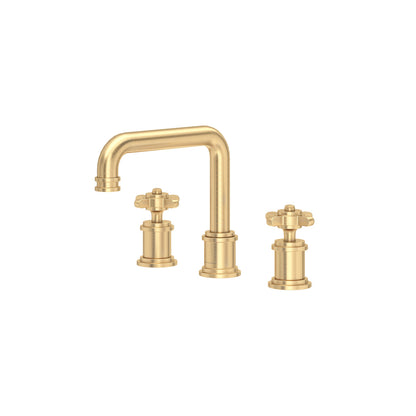 Perrin & Rowe Armstrong Widespread Lavatory Faucet With U-Spout - Cross Handle