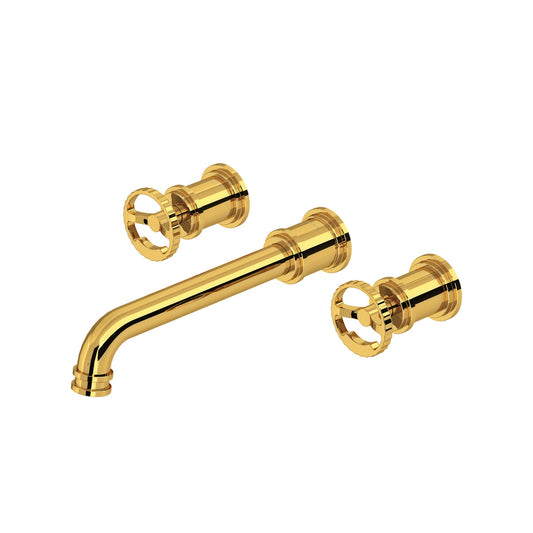 Perrin & Rowe Armstrong Wall Mount Lavatory Faucet Trim Only - Wheel Handle