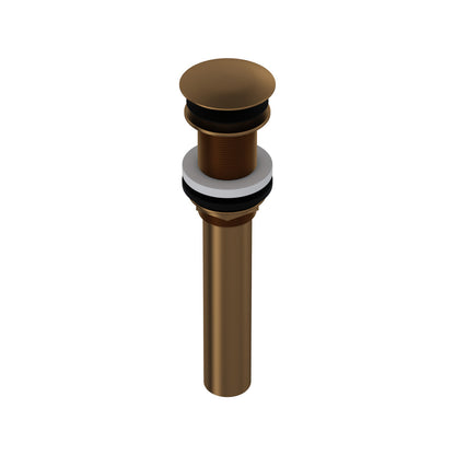 Rohl Lavatory Push Drain Without Overflow With 6 Inch Tailpiece - 5445
