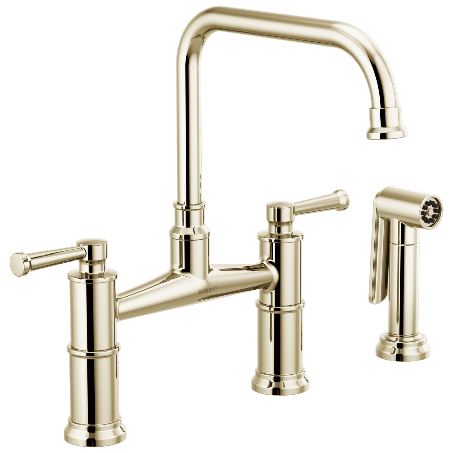 Brizo Artesso Bridge Faucet With Side Sprayer - 62525LF