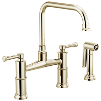 Brizo Artesso Bridge Faucet With Side Sprayer - 62525LF