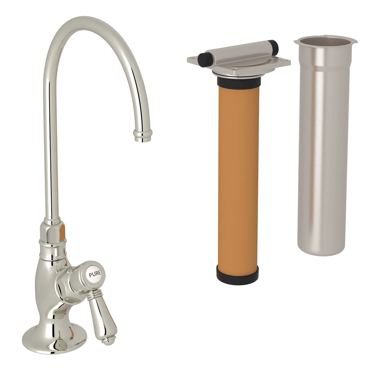 Rohl Acqui Filter Kitchen Faucet Kit Lever Handles - AKIT1635LM-2