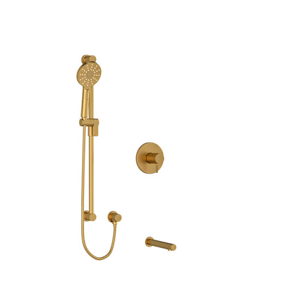 Riobel Riu Shower Kit 1244 Trim Only Knurled Handles - TKIT1244RUTMKN