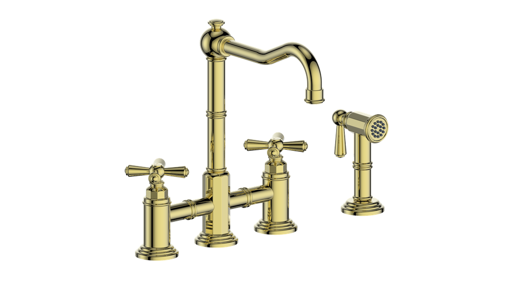 Vogt Carinthia Bridge Kitchen Faucet With Side Spray