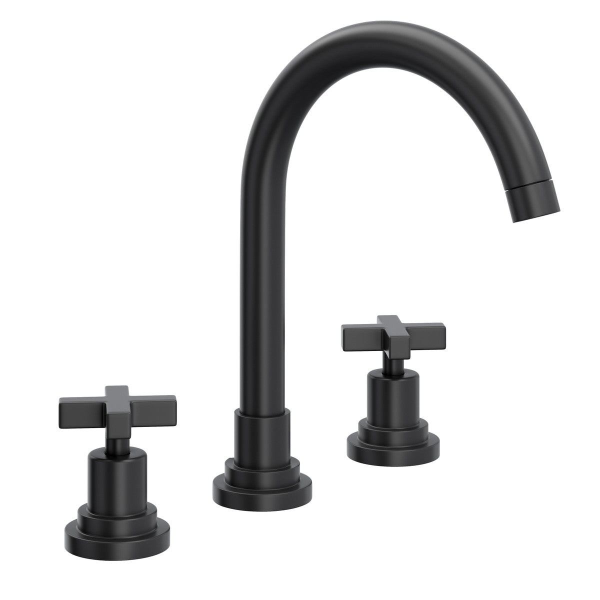 Rohl Lombardia Widespread Lavatory Faucet With C-Spout & Cross Handles - A2208XM-2