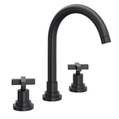 Rohl Lombardia Widespread Lavatory Faucet With C-Spout & Cross Handles - A2208XM-2