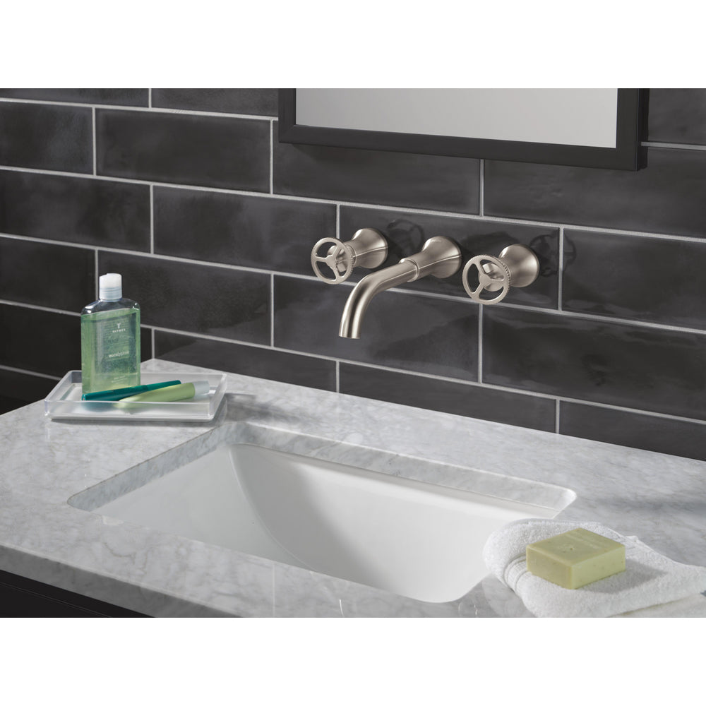Delta T3554LF Trinsic Robinet de salle de bain mural, garniture sans poignée