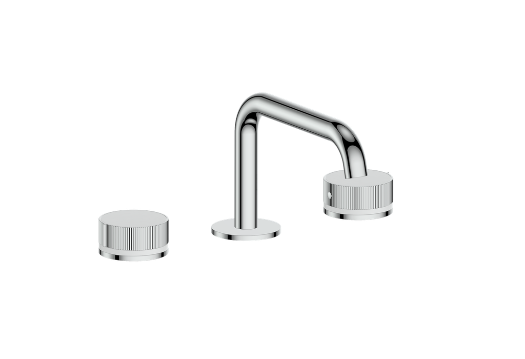 Vogt Mond 8" C.C. Lavatory Faucet With Pop-Up Drain Angular Spout in Chrome