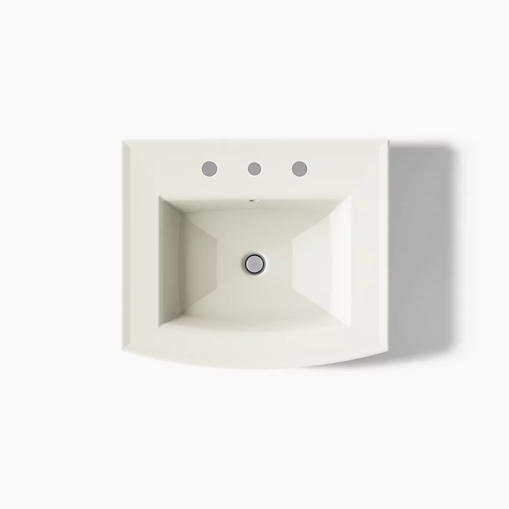 Kohler Archer 24" Rectangular Pedestal Bathroom Sink