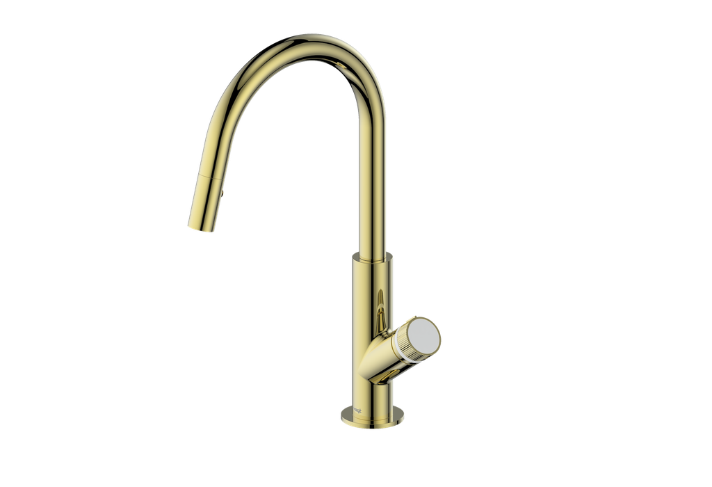 Vogt Mond 16" Kitchen Faucet in Brushed Gold, KF.16M1.1504.BG