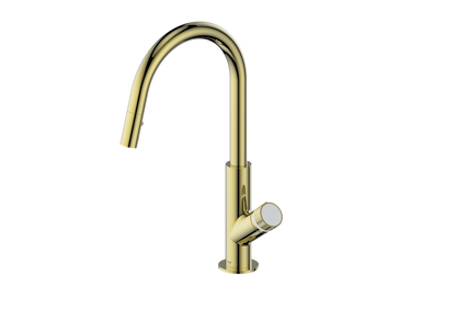 Vogt Mond 16" Kitchen Faucet in Brushed Gold, KF.16M1.1504.BG