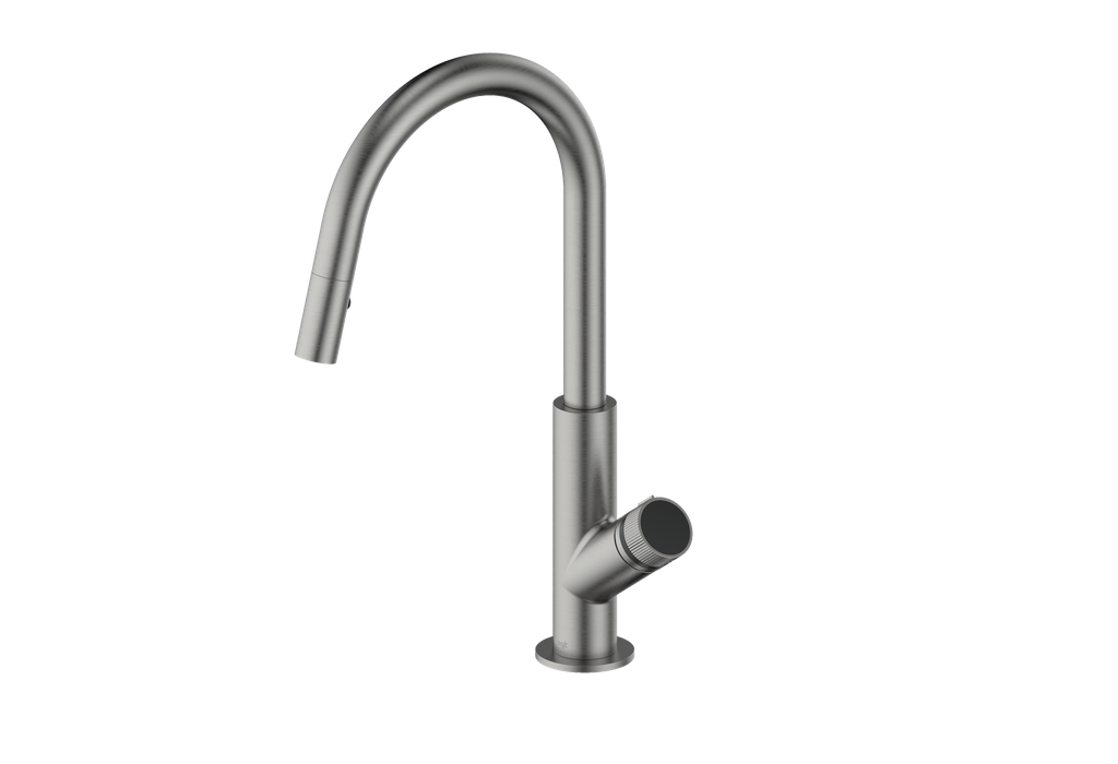 Vogt Mond 16" Kitchen Faucet in Gun Metal, KF.16M1.1504.GM