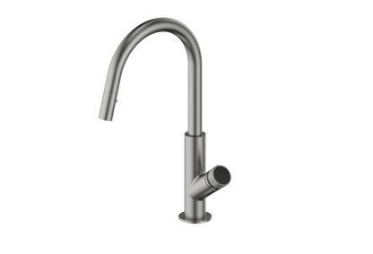 Vogt Mond 16" Kitchen Faucet in Gun Metal, KF.16M1.1504.GM