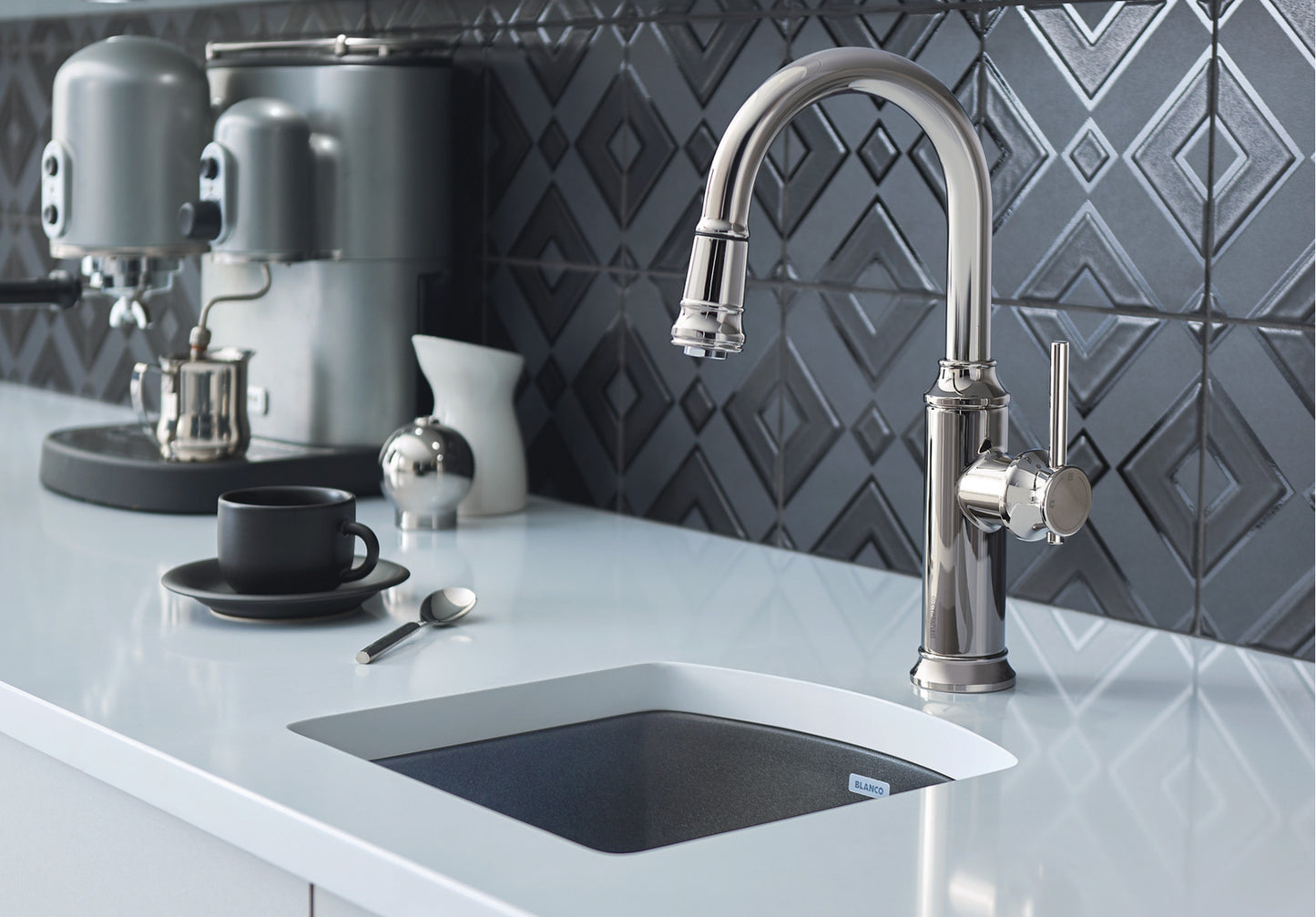 Blanco Diamond Mini Silgranit Dual Mount Kitchen Sink