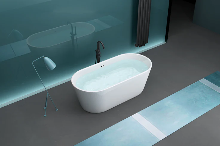 Kodaen Allure One-Piece Free-Standing Bathtub Glossy White