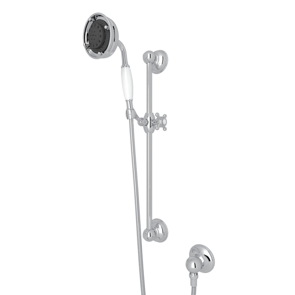 Rohl Handshower Set With 22" Slide Bar And 3-Function Handshower - 1310