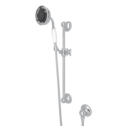Rohl Handshower Set With 22" Slide Bar And 3-Function Handshower - 1310
