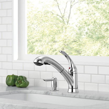 Delta Principals Single Handle Pull-Out Kitchen Faucet