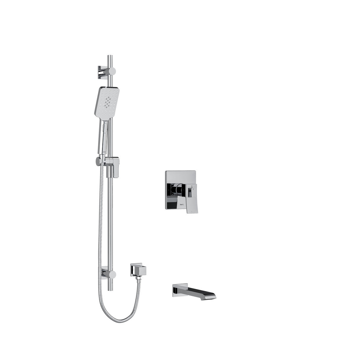 Riobel Zendo Shower Kit 1244 Trim Only Knurled Handles - TKIT1244ZOTQ