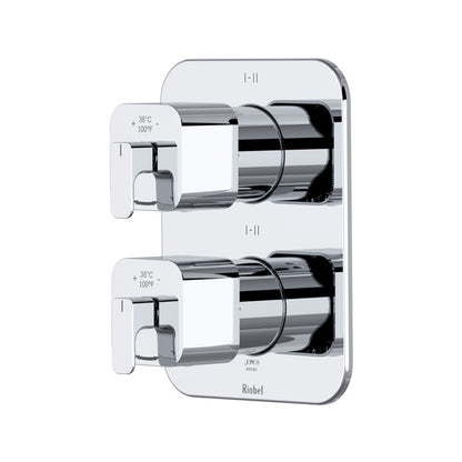 Riobel Equinox 3/4" Therm & Pressure Balance Trim With 6 Functions (Share) - TEQ46N