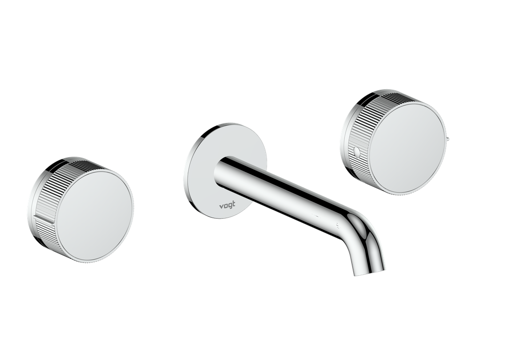 Vogt Mond 8" C.C. Wall-Mount Lavatory Faucet in Chrome, Trim Only
