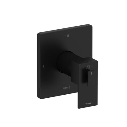 Riobel Kubik 1/2" Therm & Pressure Balance Trim With Up to 3 Functions TUS93C