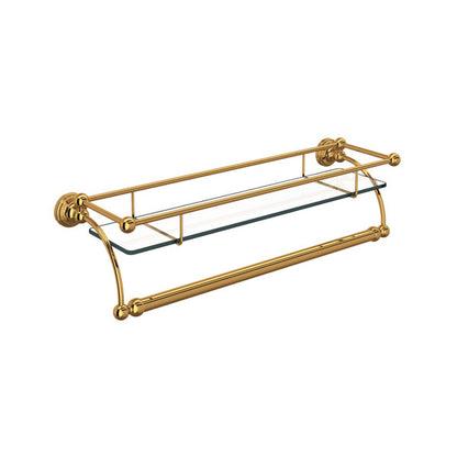 Perrin & Rowe Edwardian Wall Mount Glass Vanity Shelf
